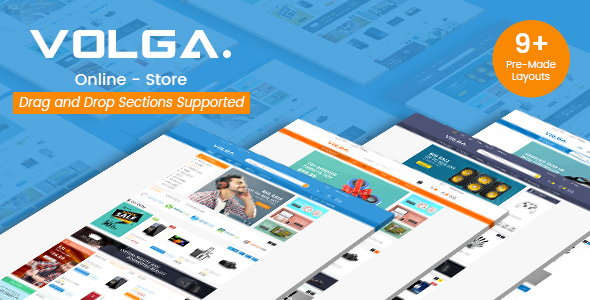 Volga-MegaShop响应式Shopify主题-技术、电子、数字、食品、家具