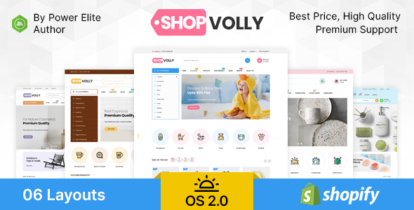 ShopVolly-分段多用途Shopify主题