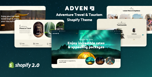 Advanx-冒险商店，旅行Shopify主题