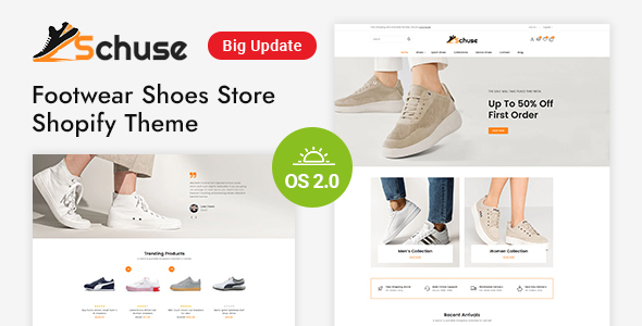 Schuse-鞋类鞋店Shopify 2.0响应式主题