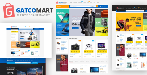GatcoMart-多用途响应式部分拖放Shopify主题