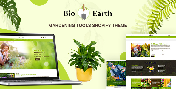 BioEarth-花园植物和工具Shopify主题