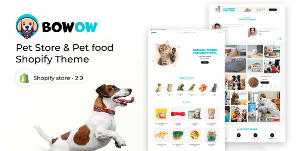 Bowow-宠物商店和宠物护理Shopify主题