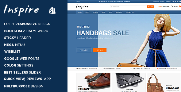 Inspire-响应式Shopify主题
