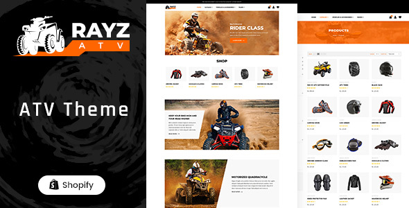 Rayz-自行车，赛车运动Shopify主题