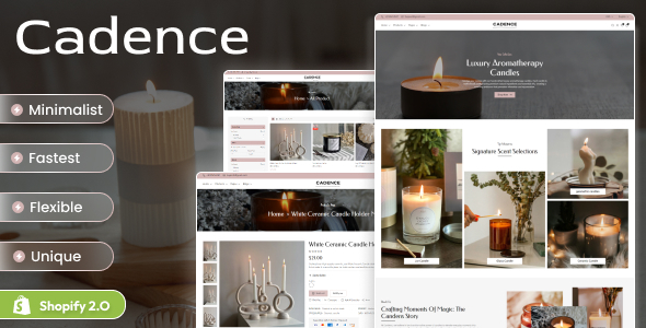 Cadence-蜡烛店响应式Shopify 2.0主题