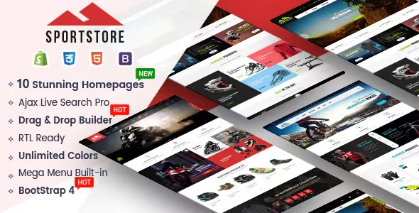 SportStore-多功能拖放式Shopify主题