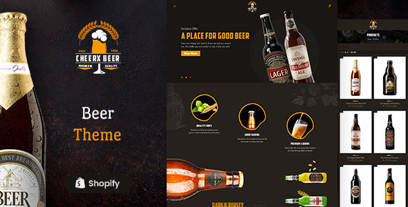 Cheerx-Alchocol&酒类商店Shopify主题