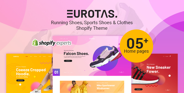 Eurotas–跑鞋、运动鞋和服装Shopify主题