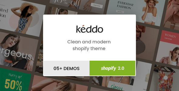 Keddo-干净现代的高级Shopify主题
