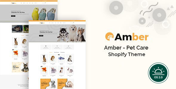 Amber-宠物护理Shopify主题