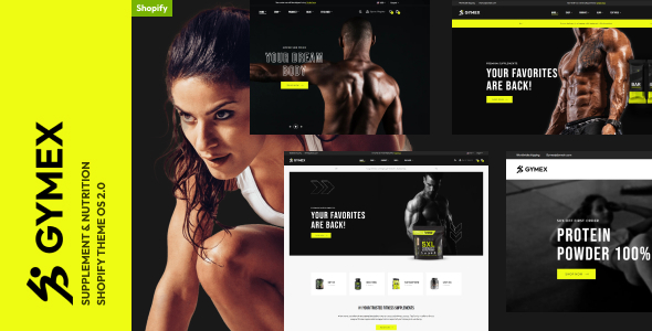 Gymex-营养补充剂商店Shopify主题操作系统2.0