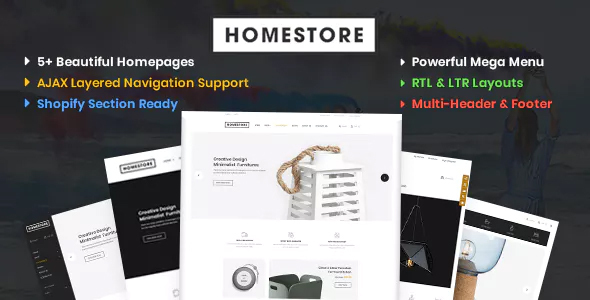 HomeStore-现代、简约、多用途的Shopify主题