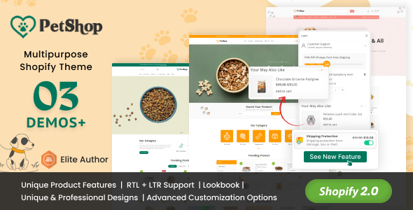 Petshop多用途Shopify主题