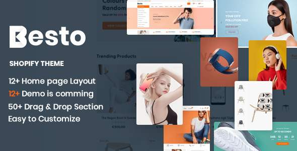 Besto-电子和服装时尚多用途电子商务Shopify主题