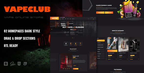 VapeClub |电子烟及配件Shopify主题