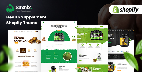 Suxnix-健康补充剂登陆Shopify主题