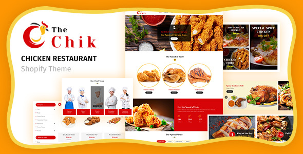 Chik |食品店、餐厅Shopify主题