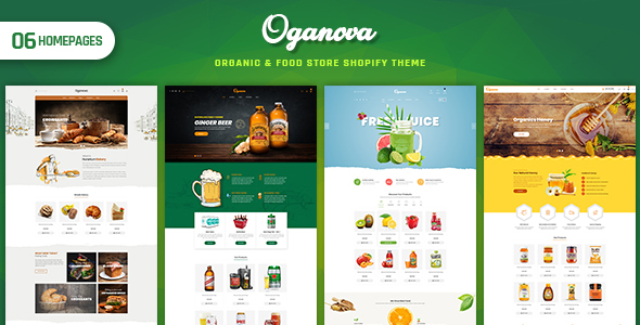Oganova-有机食品商店Shopify主题
