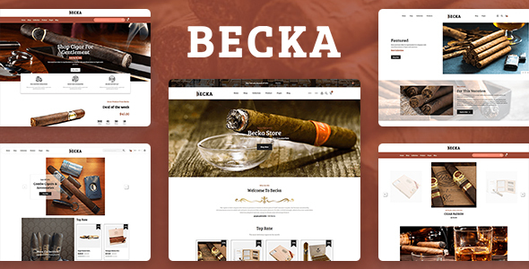 Becka-雪茄店Shopify主题