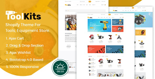 工具包–工具商店和车库Shopify主题