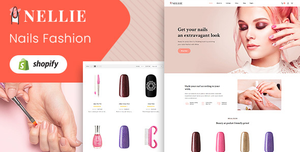 Nellie-指甲、头发和美容响应式Shopify主题