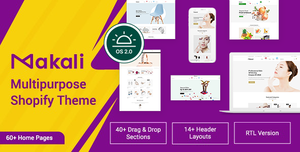 Makali-多用途Shopify主题操作系统2.0