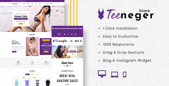 Teenger-Shopify多用途响应式主题