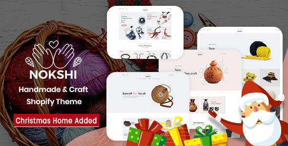 手工制作和工艺响应式Shopify主题-Nokshi