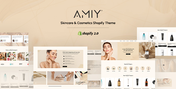Amiy-美容与化妆品Shopify主题