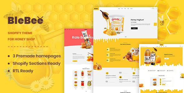 BleBee |蜂蜜店的Shopify主题
