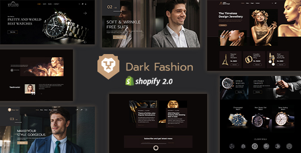 暗时尚-手表、珠宝和夹克Shopify主题