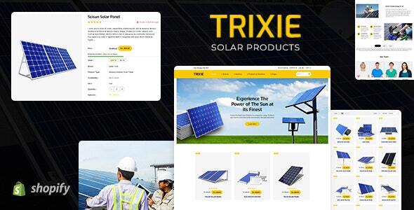 Trixe-太阳能响应式Shopify模板