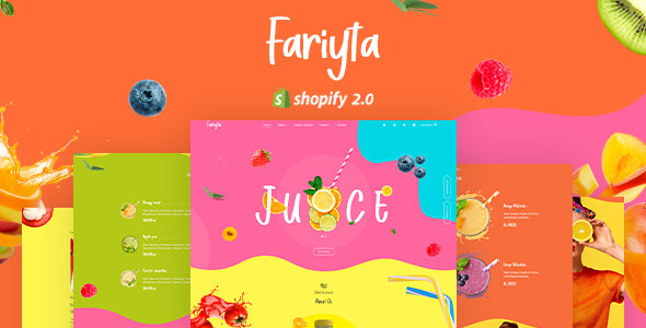 Faryita-果汁和健康饮料Shopify主题