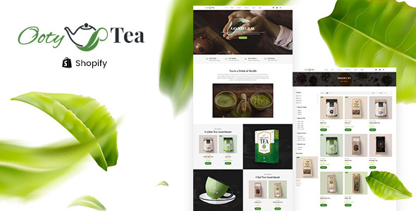 Ooty-有机茶店Shopify主题