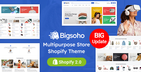 Bigsoho-多用途分段Shopify 2.0响应式主题
