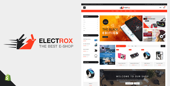 Electrox-Shopify电子和响应式数字主题