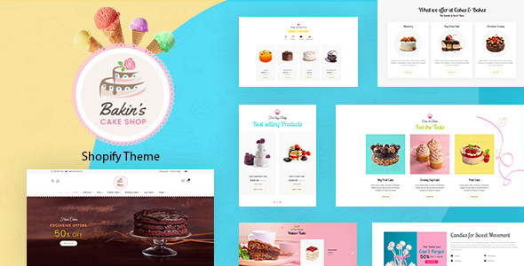 烘焙| Shopify蛋糕店，烘焙主题