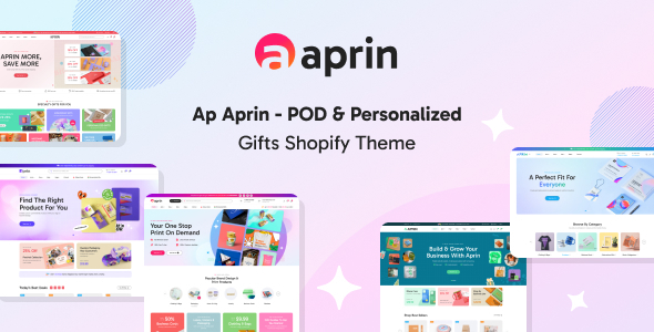 Ap Aprin-POD和个性化礼品Shopify主题