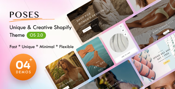 姿势-化妆品和泳装Shopify主题OS 2.0