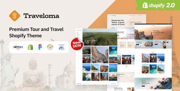 Traveloma-旅游和旅行Shopify主题