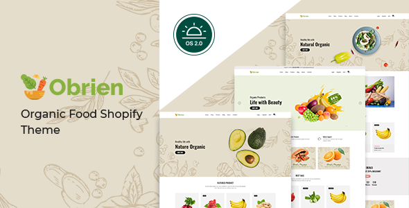 Obrien–有机食品Shopify主题