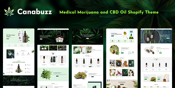 Canabuzz-医用大麻和CBD油Shopify主题