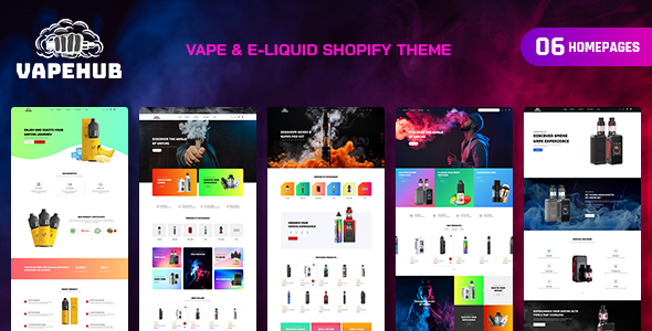 VapeHub-电子烟和电子液体Shopify主题