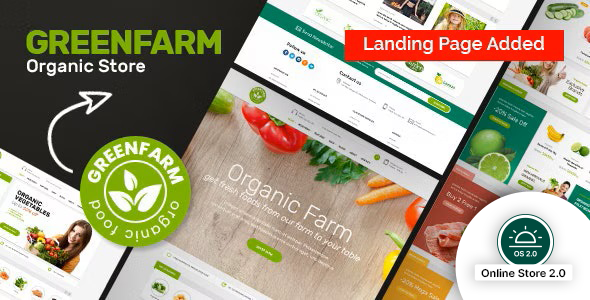 有机食品商店Shopify电子商务主题-Greenfarm