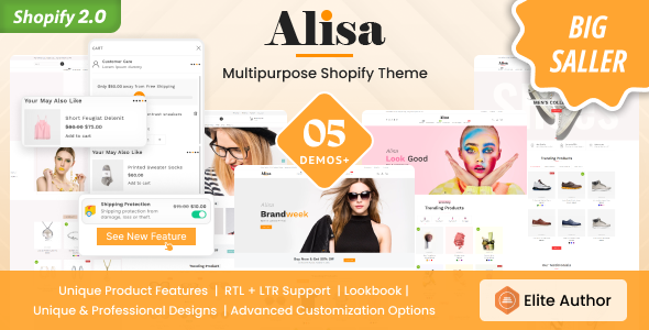 Alisa-分段多用途Shopify主题