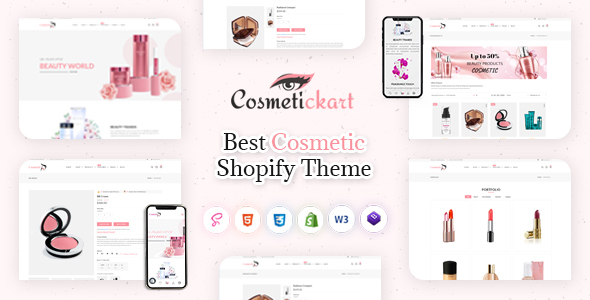CosmeticKart-美容与化妆品Shopify主题操作系统2.0