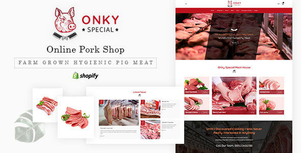 Onky |屠夫、食品和肉类商店Shopify主题