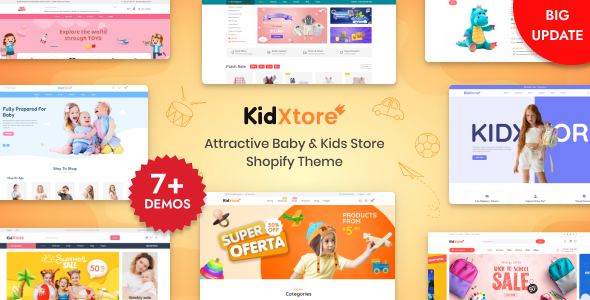 KidXtore-婴儿店和儿童商店Shopify 2.0主题