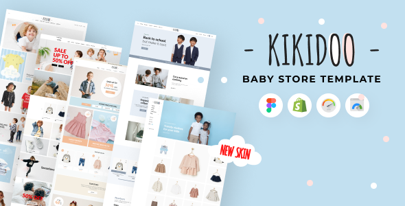 Kikidoo-婴儿用品店Shopify儿童主题时尚精品店和玩具店